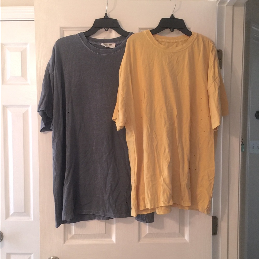 Double Zero Distressed oversized T-shirt’s